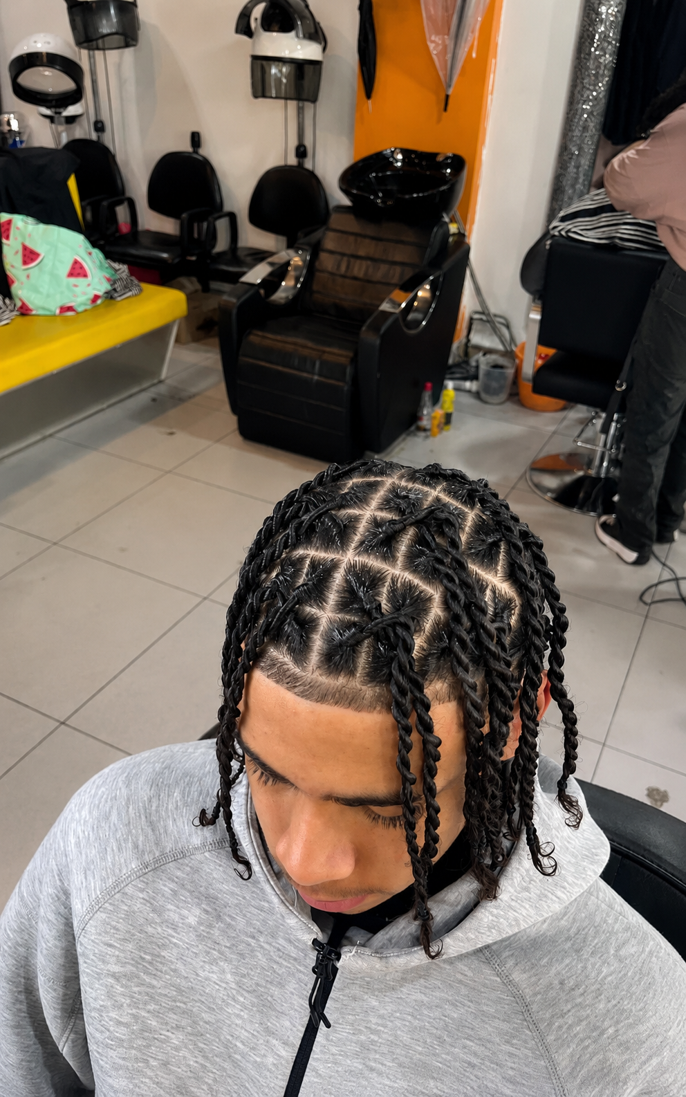 Men's two-strand twists
