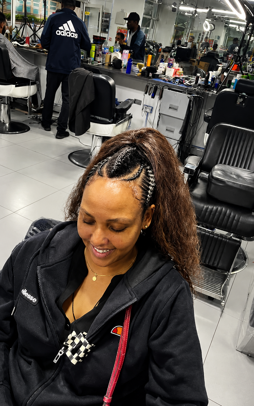 Feed-in braids ponytail